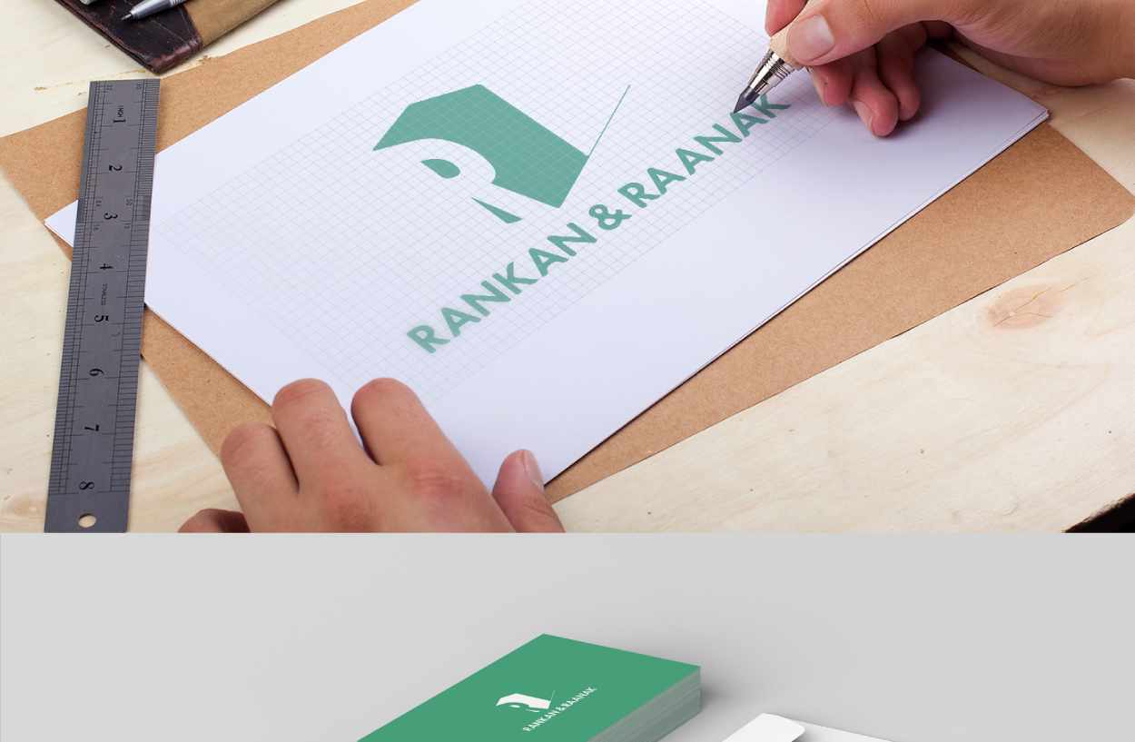 建筑标志设计-Ｒ-RANKAN-&-RAANAK标志设计-04